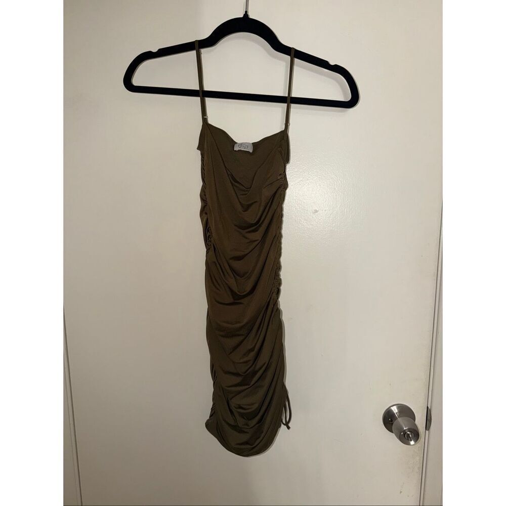 Oh Polly size 2 olive green dress